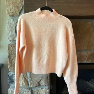 & Other Stories Mock Neck Sweater Size S in Peach